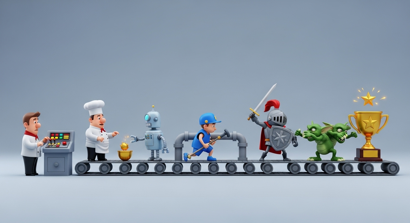 Собирая Все Вместе в Единый Рабочий Процесс