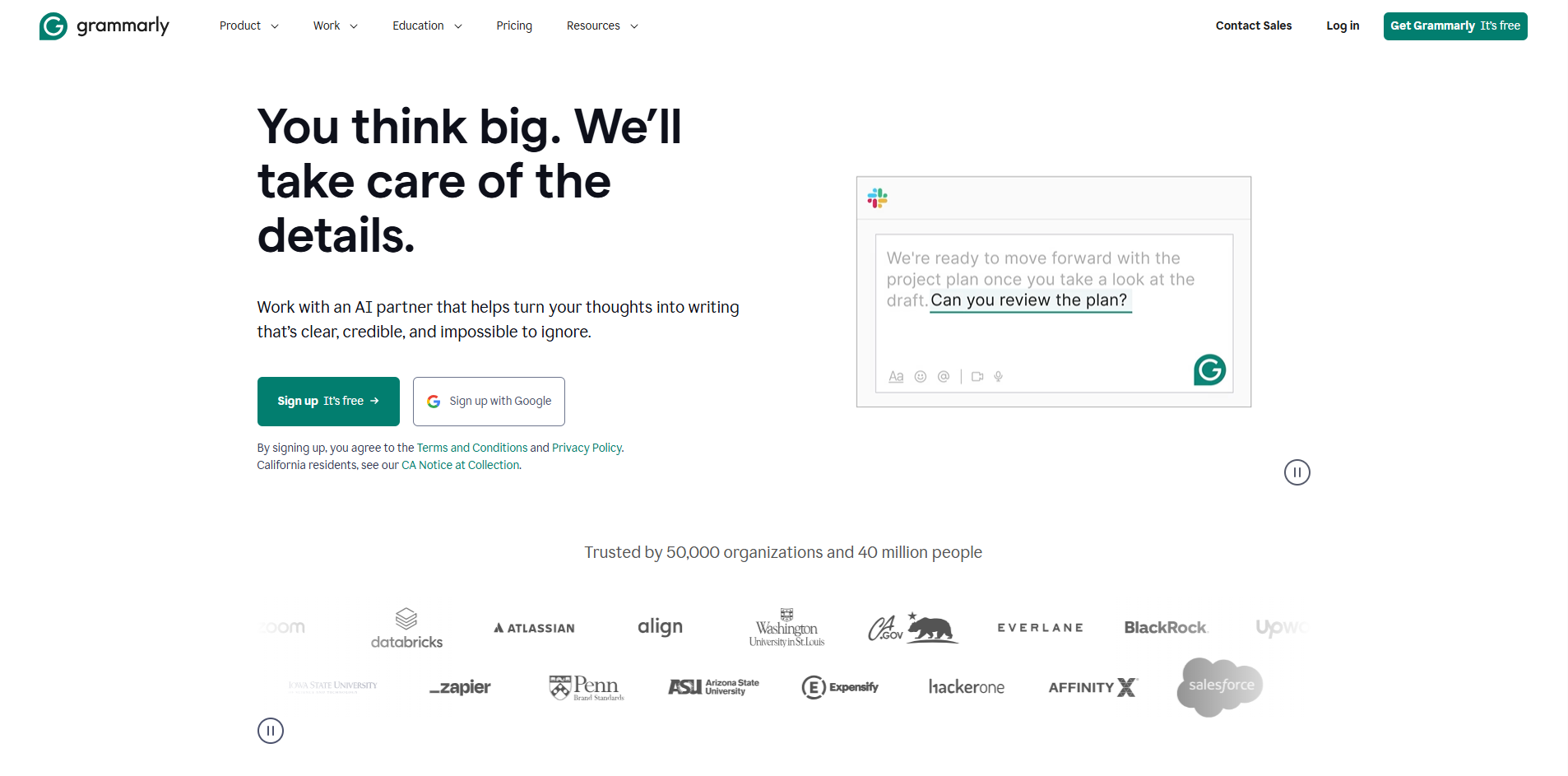 Скриншот Grammarly